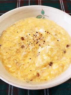 味噌と卵のミルクおじや-レシピのメイン写真