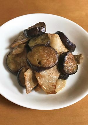 超簡単!なすと豚肉のマヨポン炒め-レシピのメイン写真