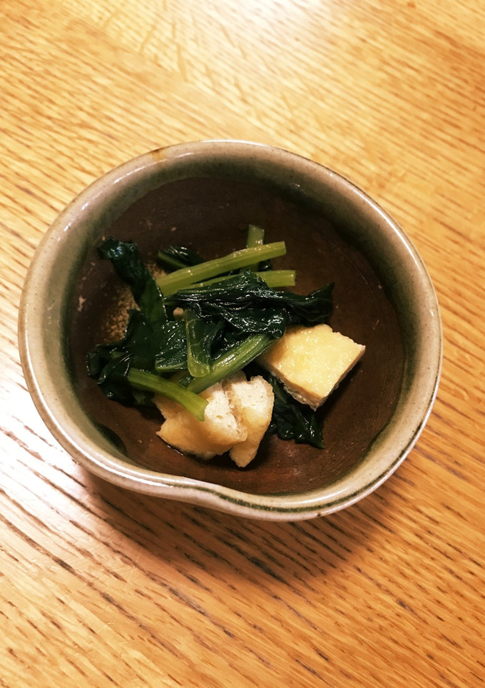 小松菜と油揚げの1分煮-レシピのメイン写真