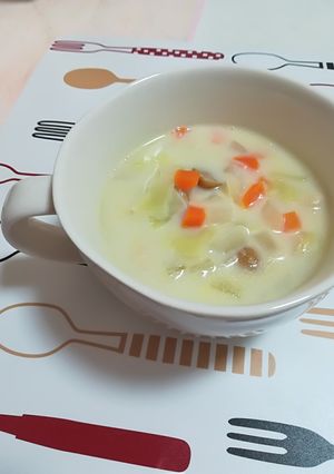 ほっこり♪豆乳ベジスープ-レシピのメイン写真
