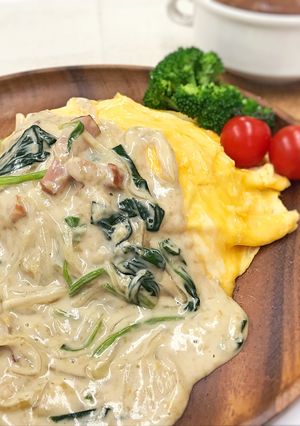 のり佃煮で☆ブラックソースオムライス-レシピのメイン写真
