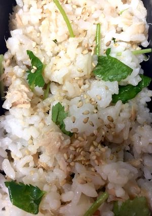 ツナマヨと三つ葉の混ぜご飯-レシピのメイン写真