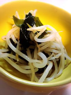 もやしとワカメのめんつゆとかんたん酢の物-レシピのメイン写真