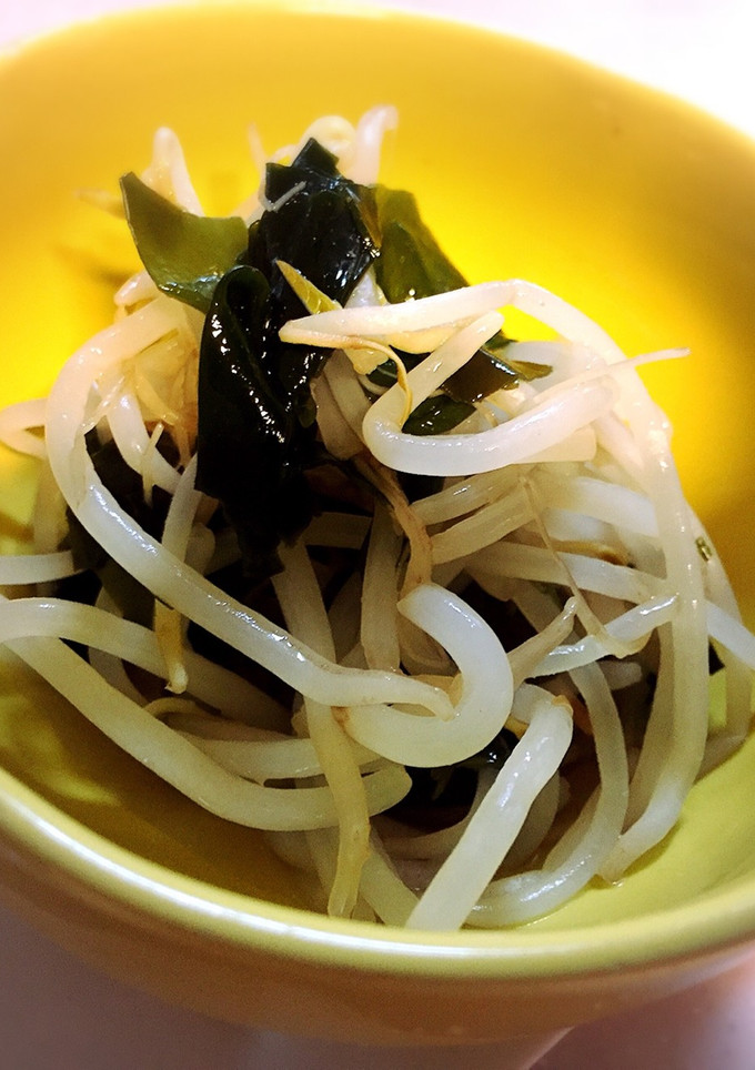 もやしとワカメのめんつゆとかんたん酢の物-レシピのメイン写真