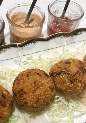 混ぜるだけ 簡単チーズ入りライスコロッケ-レシピのメイン写真