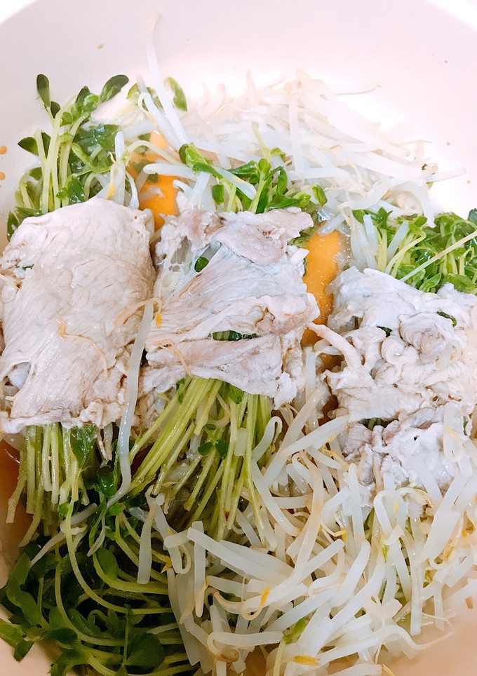 豚肉と豆苗の蒸し物-レシピのメイン写真