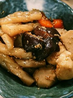 里芋とこんにゃくの煮物-レシピのメイン写真