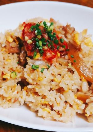 簡単！リメイク！生姜焼きチャーハン-レシピのメイン写真