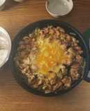 停電中。チーズダッカルビ食べて乗りきろう