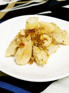 鶏ささみと長芋♡アーモンド&マヨ炒め♪-レシピのメイン写真