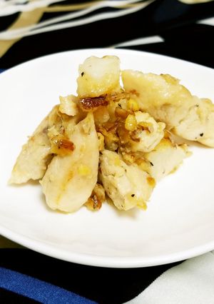 鶏ささみと長芋♡アーモンド＆マヨ炒め♪-レシピのメイン写真