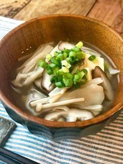 きのこたっぷり味噌汁-レシピのメイン写真