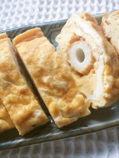 ちくわが丸ごと入った、たまご焼き(^^♪-レシピのメイン写真