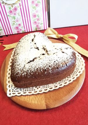バレンタインに♡簡単ハートガトーショコラ-レシピのメイン写真