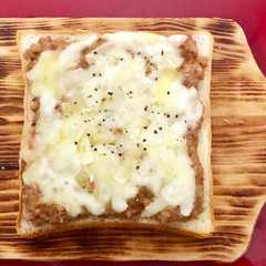 รูปของ ご飯よりパン！納豆トースト