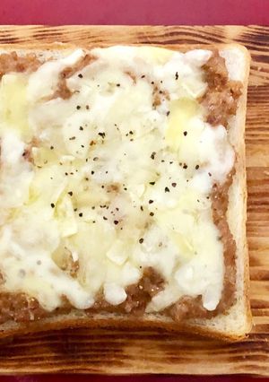 ご飯よりパン！納豆トースト-レシピのメイン写真