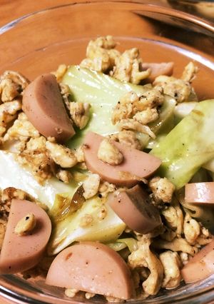 【材料少ない簡単✨】卵とキャベツの炒め物-レシピのメイン写真