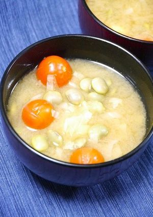 簡単！トマトキャベツのお味噌汁-レシピのメイン写真