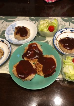 簡単、ヘルシーもやしハンバーグ。-レシピのメイン写真