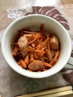 にんじんとソーセージの炒め物♪-レシピのメイン写真