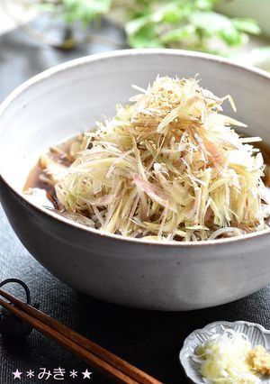 てんこ盛り☆冷た～いみょうが蕎麦♪-レシピのメイン写真