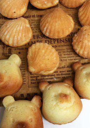 はちみつ不使用⁈焼き色のつくマドレーヌ-レシピのメイン写真