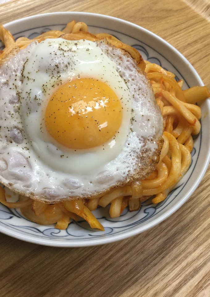 リメイク・エビチリうどん-レシピのメイン写真