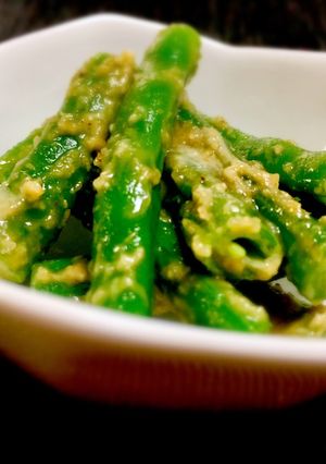 【5分で料亭の味!】いんげんの胡麻和え-レシピのメイン写真