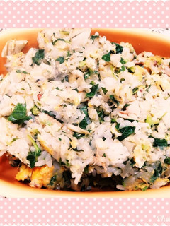 モロヘイヤ×舞茸の卵ふんわりチャーハン♪-レシピのメイン写真