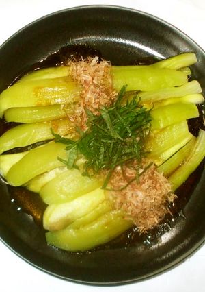 茄子の黒酢ごまソース♪簡単おかか-レシピのメイン写真
