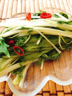 【調理時間2分】水菜の浅漬け-レシピのメイン写真