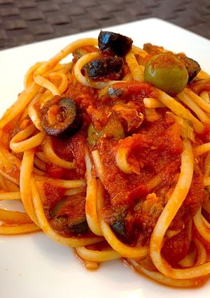 オリーブとオイルサーディンのトマトパスタ-レシピのメイン写真