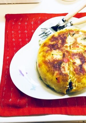 炊飯器でオムレツ-レシピのメイン写真