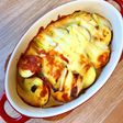 さつまいもと鱈とネギの味噌マヨグラタン!