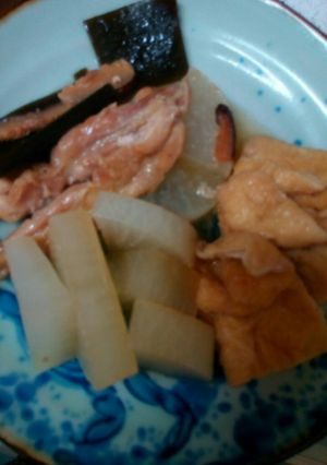 簡単せせり煮物、大根となすVol-レシピのメイン写真