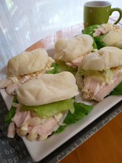 クィーンクック☆鶏ハムサンド-レシピのメイン写真