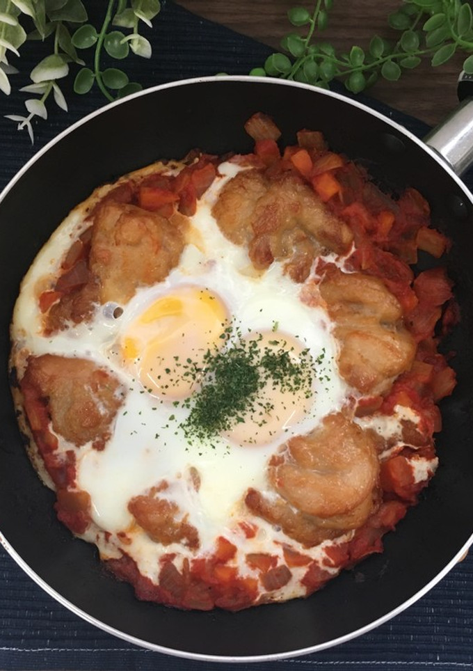 簡単！唐揚げトマト煮込み-レシピのメイン写真