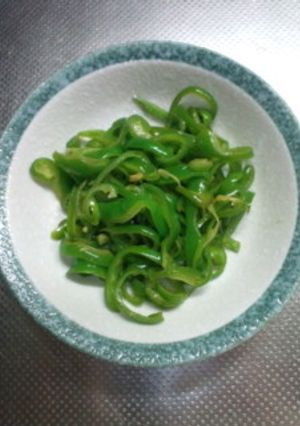 ピーマンの和風梅酢炒め!!-レシピのメイン写真
