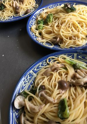 しめじとレタスのマヨパスタ-レシピのメイン写真