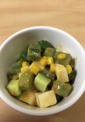 夏野菜の酢みそ和え-レシピのメイン写真