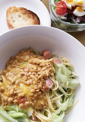 卵かけ納豆ペペロンチーノ白だしVer.-レシピのメイン写真