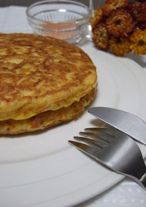 ツナとキャベツのパンケーキ風-レシピのメイン写真