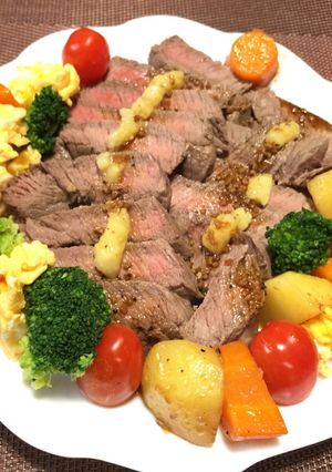 牛ステーキの彩り添え!(^^)!-レシピのメイン写真