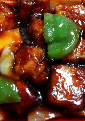 豚ロース肉の黒酢酢豚-レシピのメイン写真