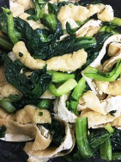 小松菜と油揚げの炒め物-レシピのメイン写真