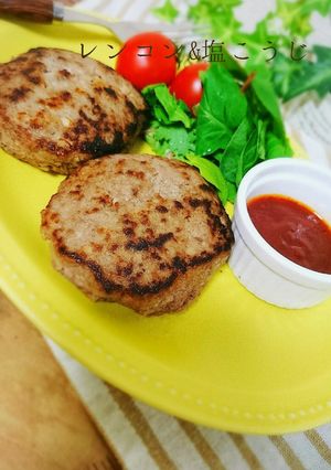 レンコン入り♡ふわふわハンバーグ-レシピのメイン写真