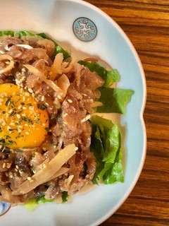 鯵のたたきとガリのさっぱりユッケ風-レシピのメイン写真