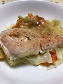 フライパンで鮭のちゃんちゃん焼き風-レシピのメイン写真