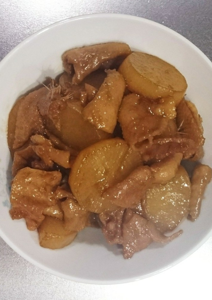 大根と鶏皮(^ω^)簡単煮物-レシピのメイン写真