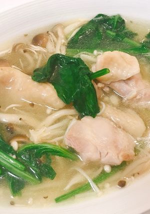 風邪のときに♡鶏肉ときのこの生姜あんかけ-レシピのメイン写真